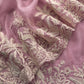 Kalasheel Luxe Lavender Handloom Organza Suit With Garden French Embroidery