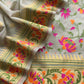 Green Handloom Banarasi Suit With Paithani Weaving