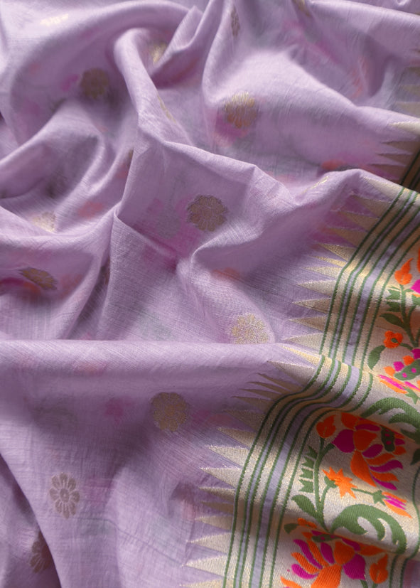 Handloom Banarasi Suit With Paithani Weaving