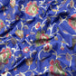 Blue Handloom Phool-Patti Weaving Suit In Katan Silk