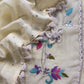 Light Yellow Designer Summers Pure Mul Suit With Crochet, Mirrors, Pitta Work And Hand Embroidery