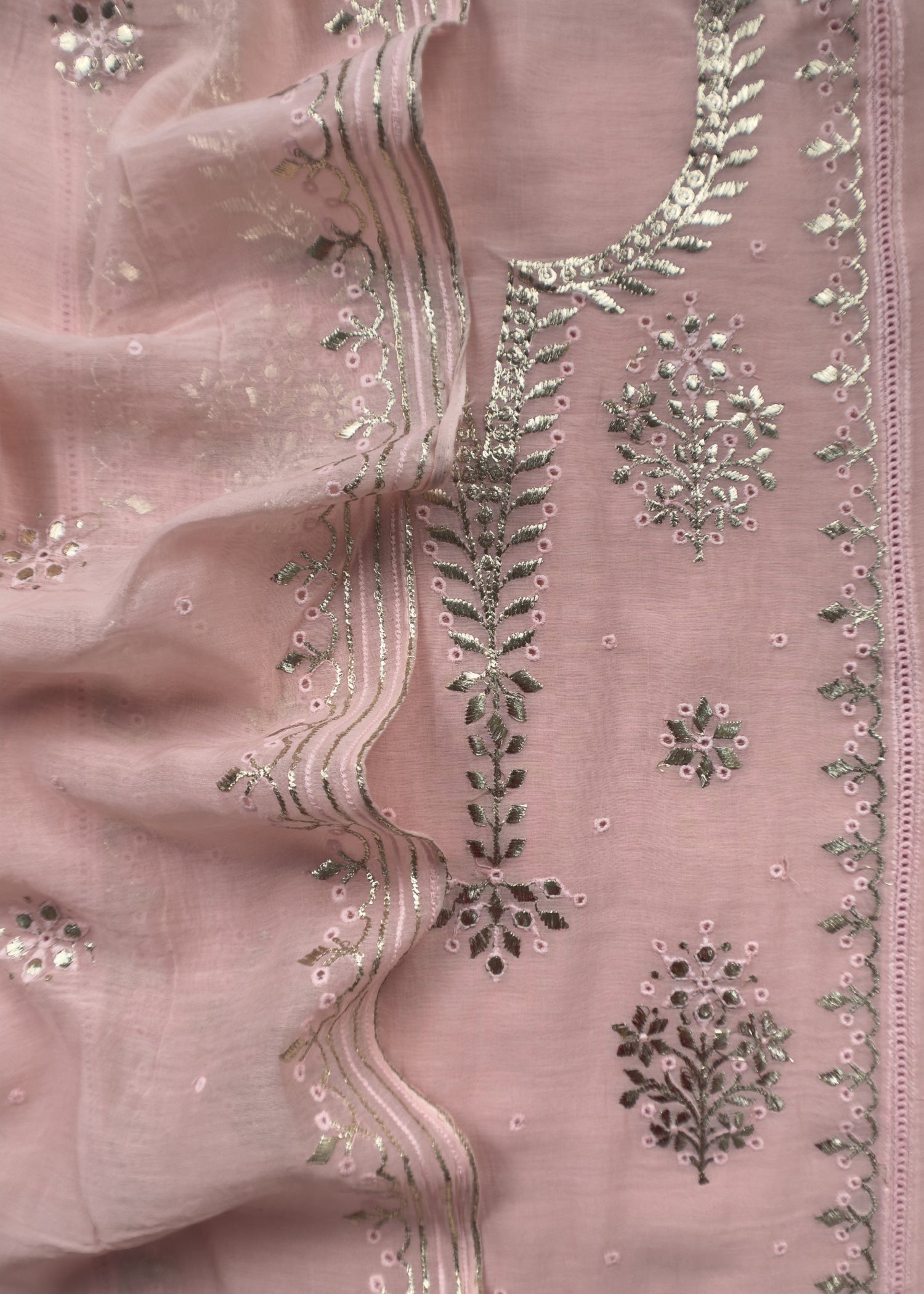 Summer wear suit pure mul chanderi fabric

