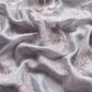 Pink Lavender Pure Crepe Digital Print Suit Fabric With Resham Embroidery And Lace Work