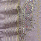 Lilac Pure Cotton Suit With Mirrors, Gota Patti And Dori Embroidery