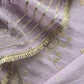 Lilac Pure Cotton Suit With Mirrors, Gota Patti And Dori Embroidery
