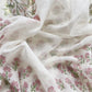 Pink Pure Mul Cotton Hand-block Print Suit With Gold And Resham Embroidery