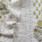 Yellow Pure Mul Cotton Hand-block Print Suit With Gold And Resham Embroidery