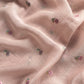 Kalasheel Luxe Flamingo Pink Handwoven Mul Suit Fabric With French Roses Embroidery