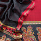 Red Pure Maheshwari Silk Natraj Kalamkari Unstitched Suit Fabric