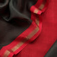 Red Pure Maheshwari Silk Natraj Kalamkari Unstitched Suit Fabric