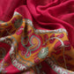 Maize Yellow Pure Maheshwari Silk Natraj Kalamkari Unstitched Suit Fabric