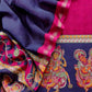 Burgundy Wine Pure Maheshwari Silk Natraj Kalamkari Unstitched Suit Fabric