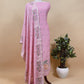 Sage Green Pure Mul Pichwai Unstitched Suit With Pichwai Embroidery