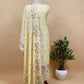 Sage Green Pure Mul Pichwai Unstitched Suit With Pichwai Embroidery