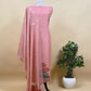 Corn Yellow Lotus Pichwai Jamdani Weaving Linen Chanderi Unstitched Suit