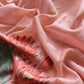 Orchid Pink Lotus Pichwai Jamdani Weaving Linen Chanderi Unstitched Suit