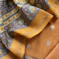 Mustard And Brown Maheshwari Silk Suit With Banarasi Bootis