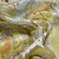 Dandelion Yellow Pure Organza Suit With Rose Tissue Appliqué Work And Pichwai Dupatta