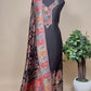 Black Cotton Silk Suit With Zari weaving