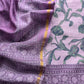 Purple Tulip Maheshwari Silk Unstitched Suit With
