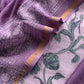 Purple Tulip Maheshwari Silk Unstitched Suit With