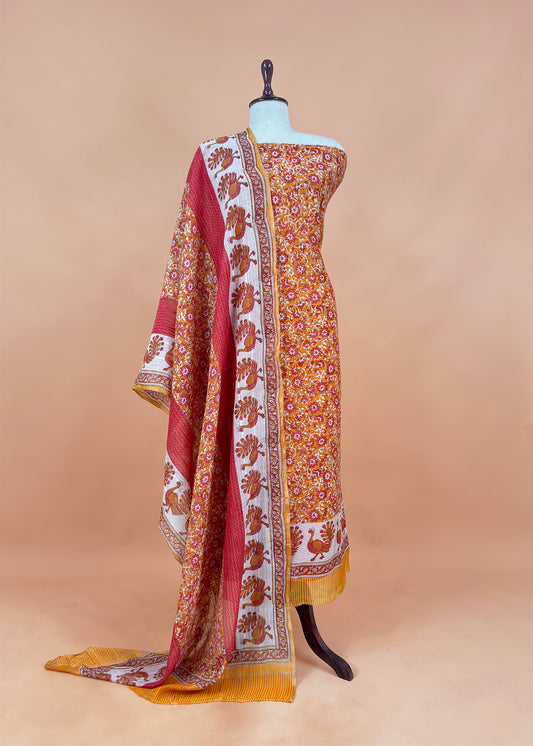 Summer wear suit pure mul cotton fabric

