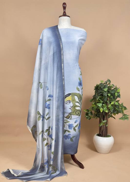 Hand painted Suit In Maheshwari