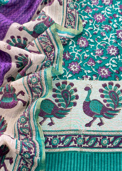 mul cotton suit with dupatta

