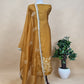 Jhilmil Light caramel Pure Chiniya Silk Kurta and Tissue Silk dupatta with Handwork