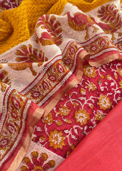 pure mul cotton suit fabric


