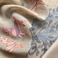 Beige Pure Mulmul Unstitched fabric with Warli art appliqué work