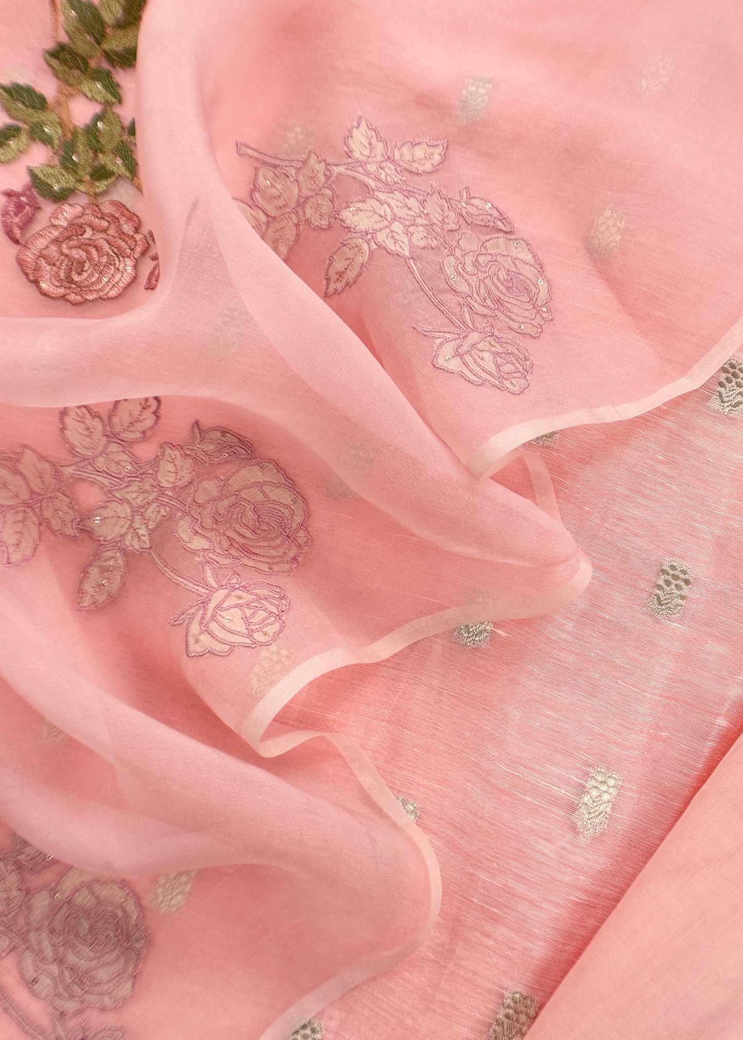 linen unstitched suit for gifting woman

