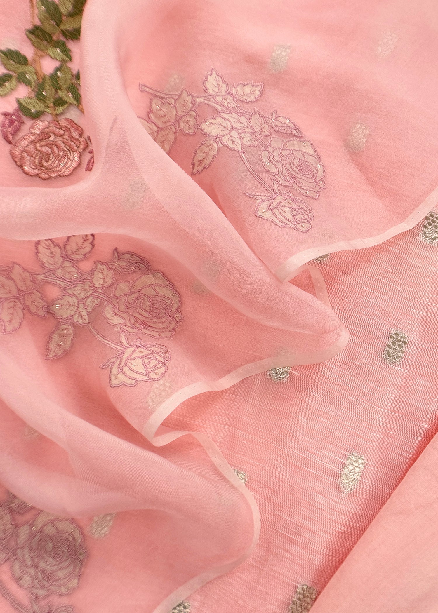 linen unstitched suit for gifting woman

