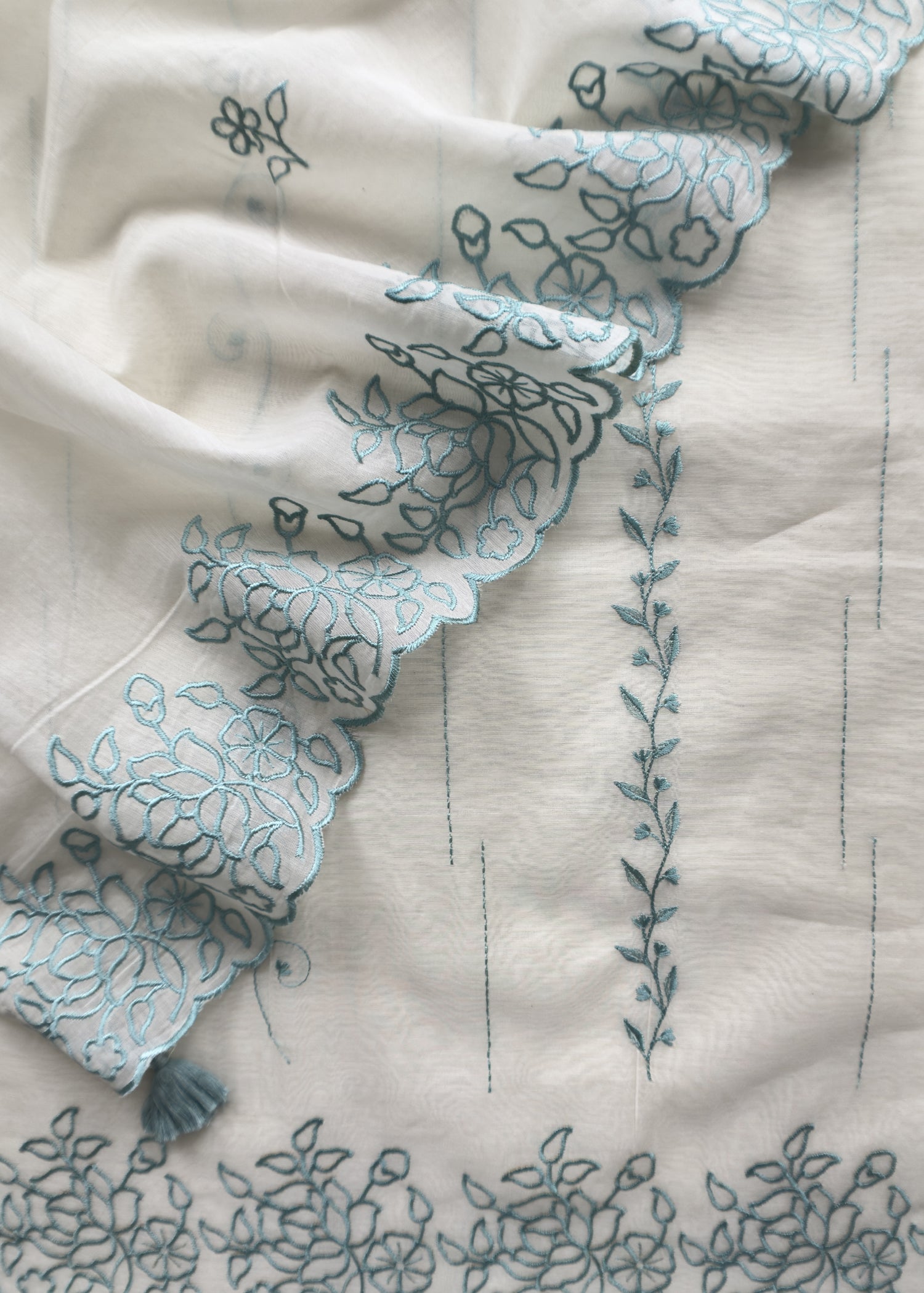 Summer wear suit pure mul chanderi fabric