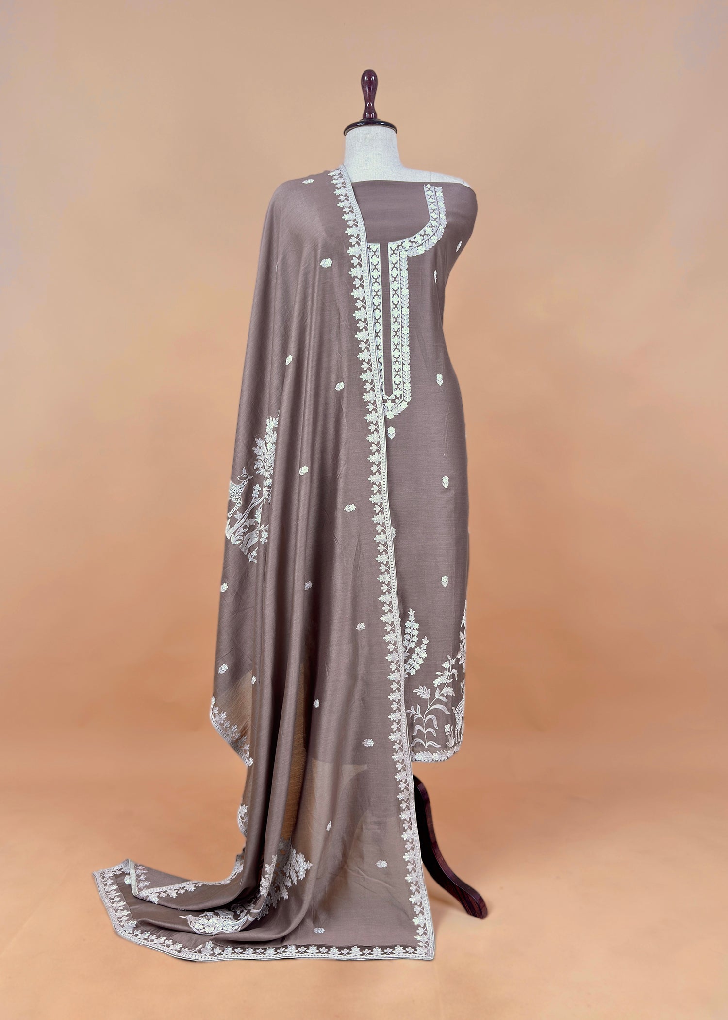 Summer wear Suit Pure Chanderi Fabric

