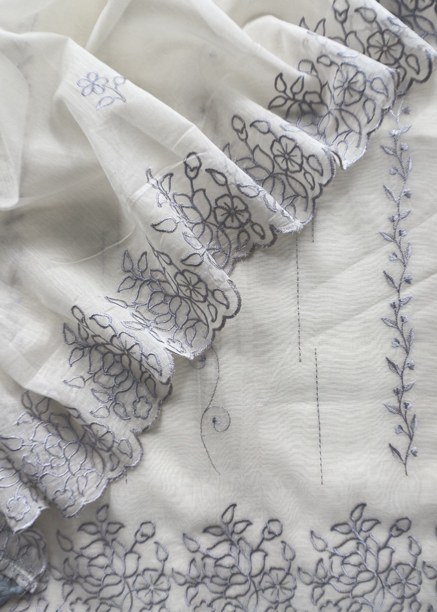 Summer wear suit pure mul chanderi fabric
