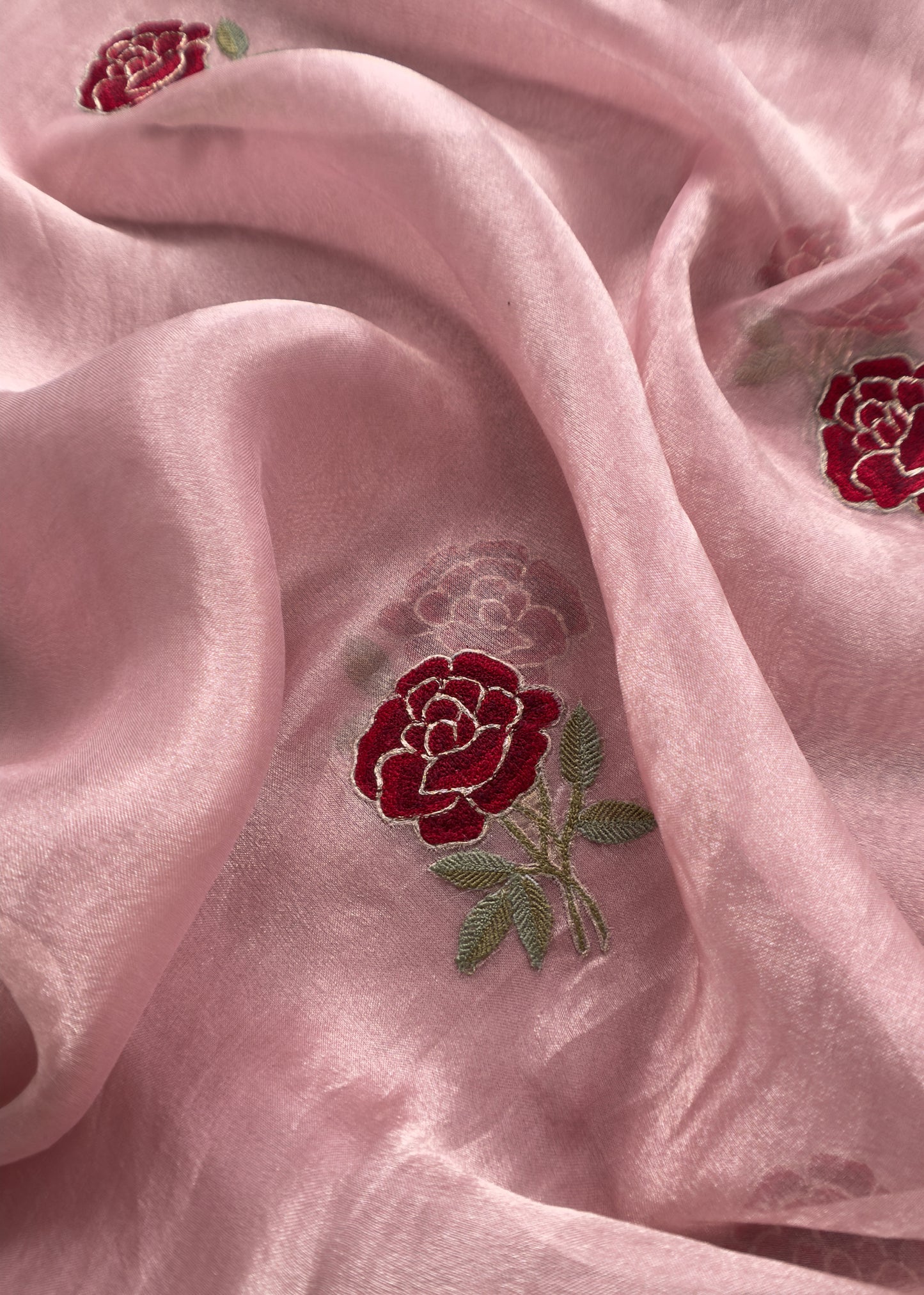 Kalasheel Luxe Orchid Pink Pure Tissue Silk Suit With Bharwa Gulaab Embroidery