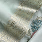 Gulbahar Kalasheel Luxe Powder Blue Handloom Organza Silk Suit With Resham Embroidery