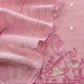 Pastel Baby Pink Monotone Pure Mulmul Suit Fabric With Nrityam Appliqué Work