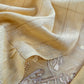 Pastel Yellow Monotone Pure Mulmul Suit Fabric With Nrityam Appliqué Work
