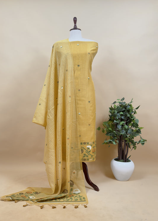 Comfort wear jamdani suit at the best price

