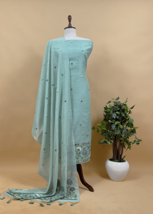 jamdani weaved suit for gifting mom

