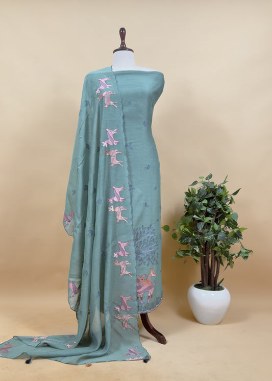 Summer wear suit pure mul cotton fabric