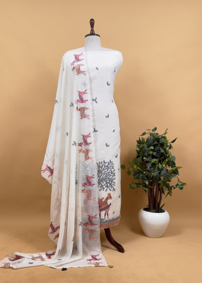 Summer wear suit pure mul cotton fabric

