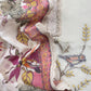 Pink Floral Digital Print Pure Mul Summers Suit With Chidiya Embroidery