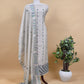 Beige With Pink, Purple Kutch Embroidered Cotton Linen Unstitched Suit
