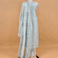 linen silk suit with dupatta


