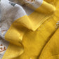 Mango Yellow Pure Mul Chanderi Suit And Floral Dupatta With Resham Embroidery
