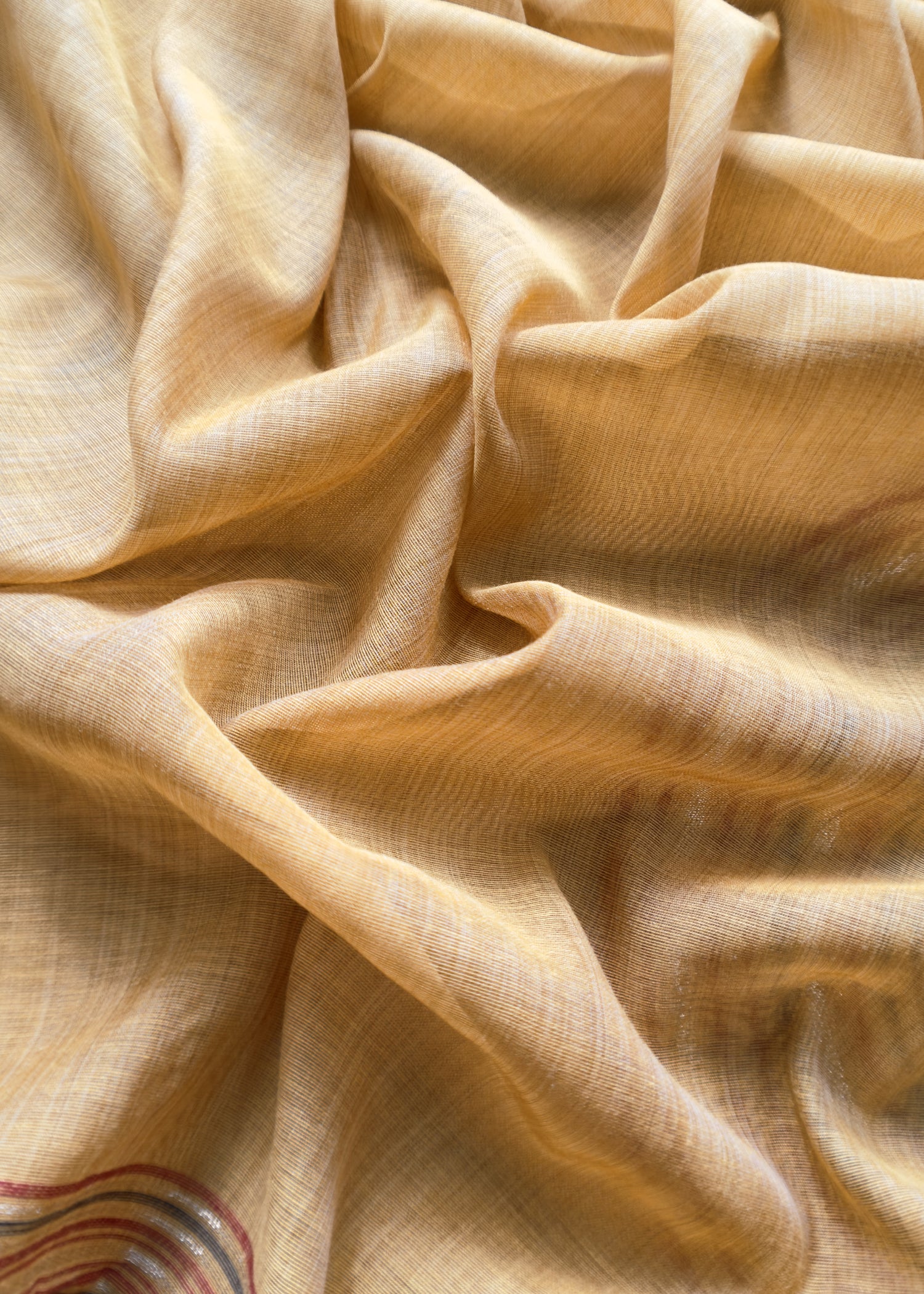 linen chanderi suit with jamdani weaving

