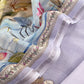 Lavender Mulmul Suit With Digital Print Dupatta